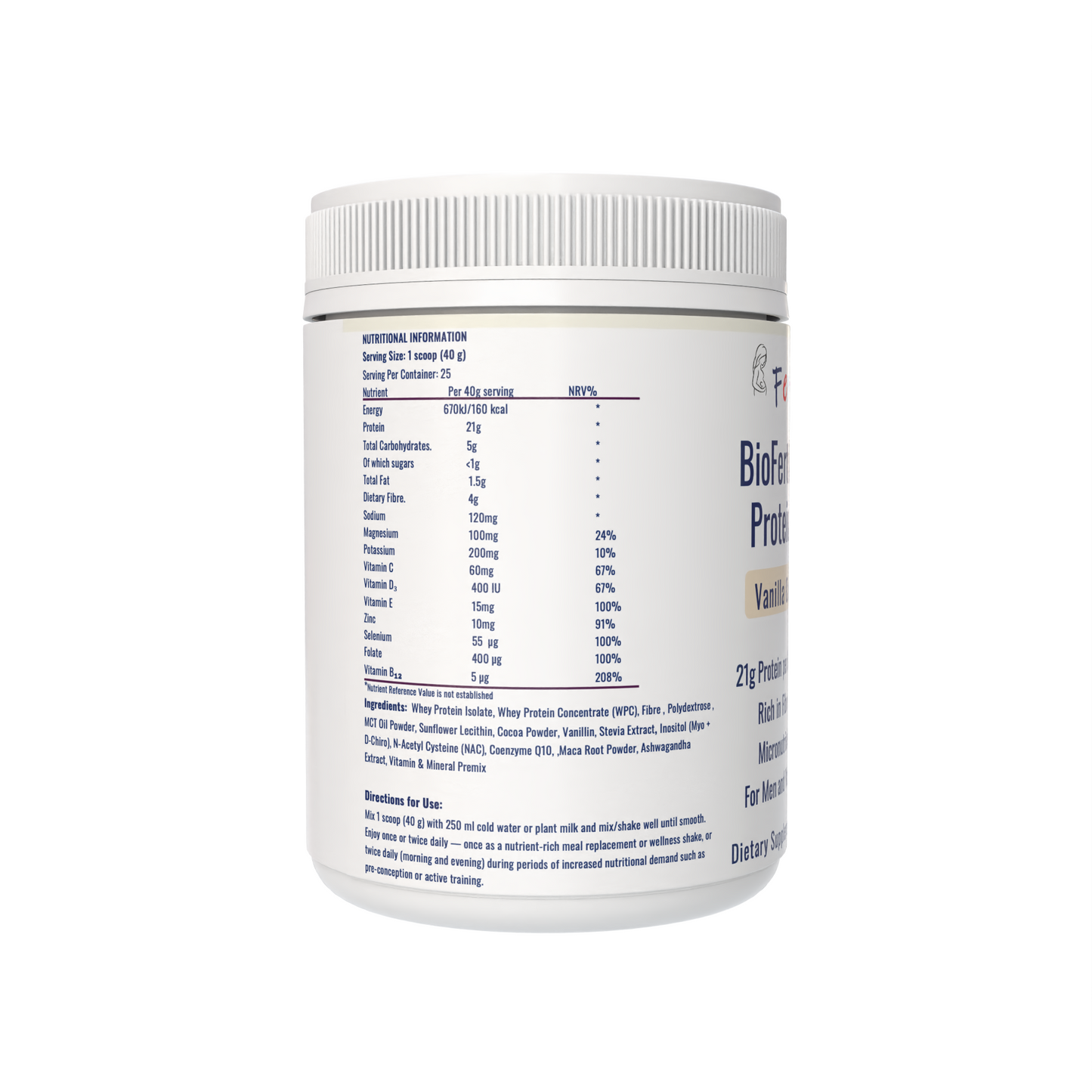 Fertimax™ BioFertility Whey Protein Shake (Vanilla Cocoa Fusion)