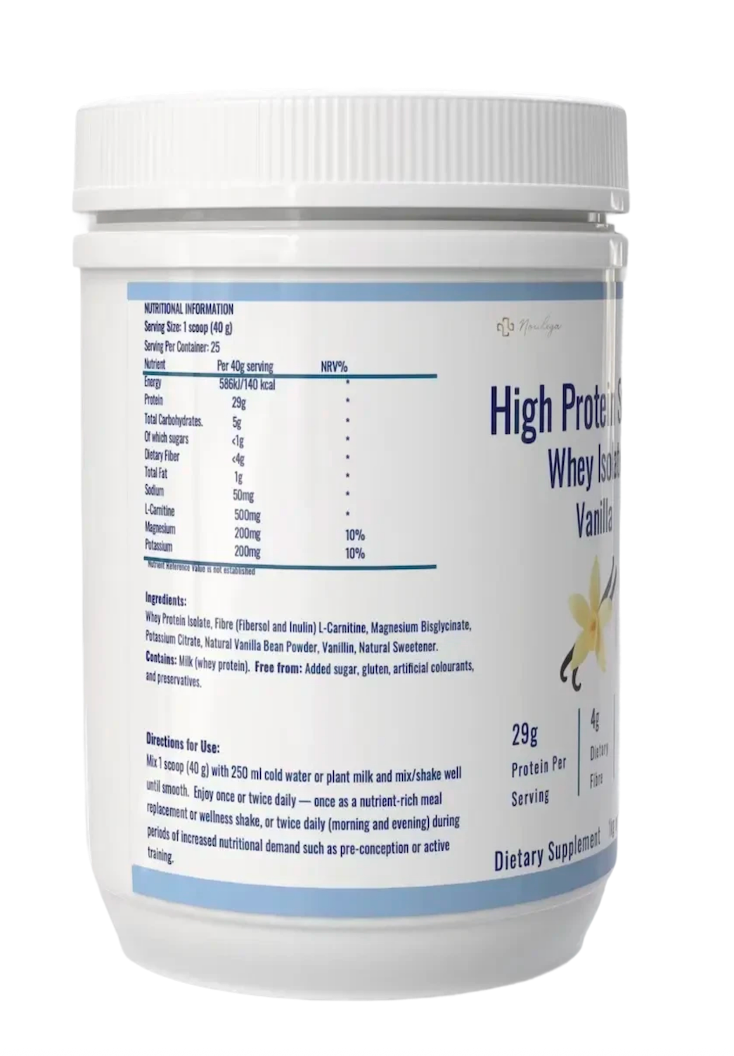 Noulega™ Whey Protein Shake (Vanilla Flavour) 1kg