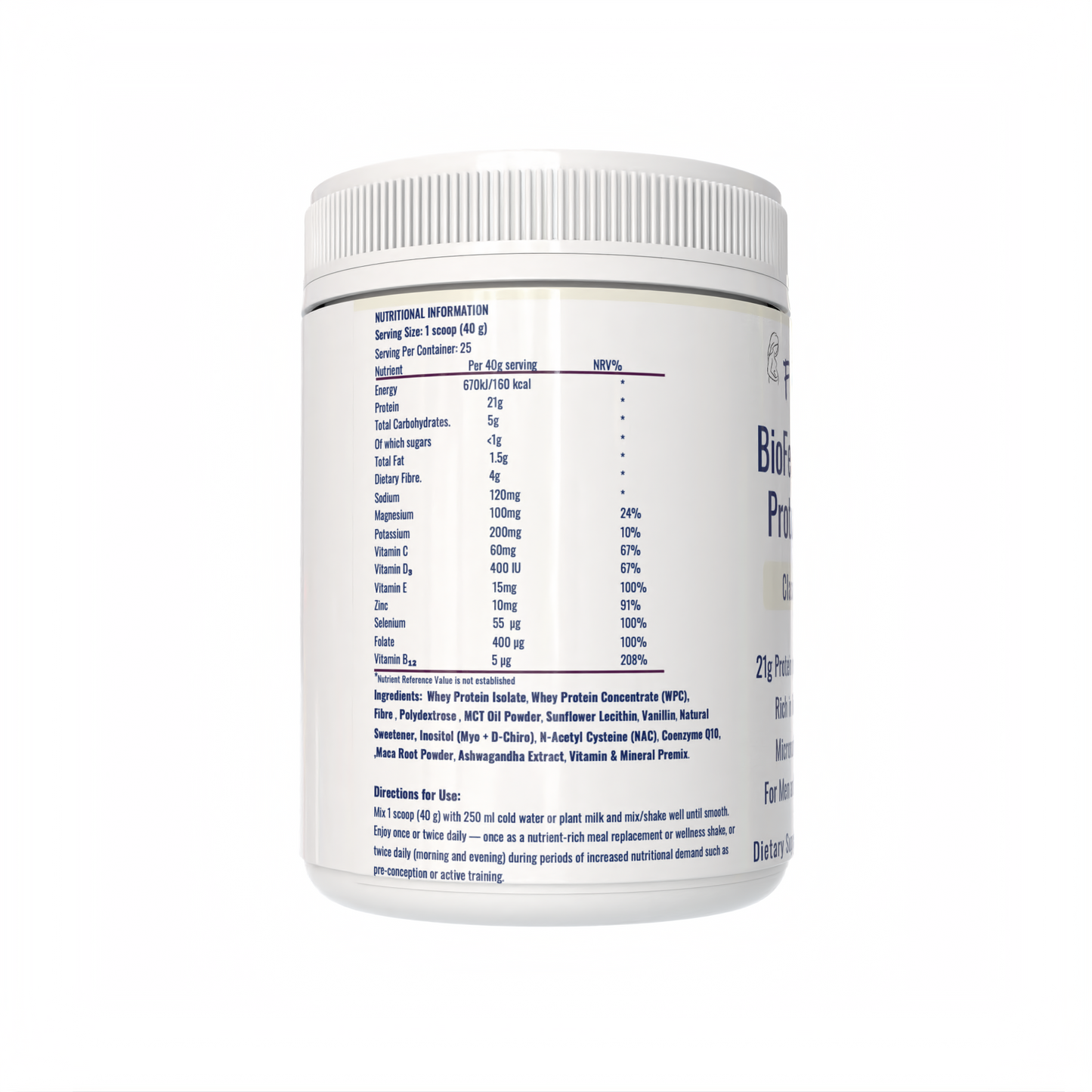 Fertimax™ BioFertility Whey Protein Shake (Classic Vanilla)