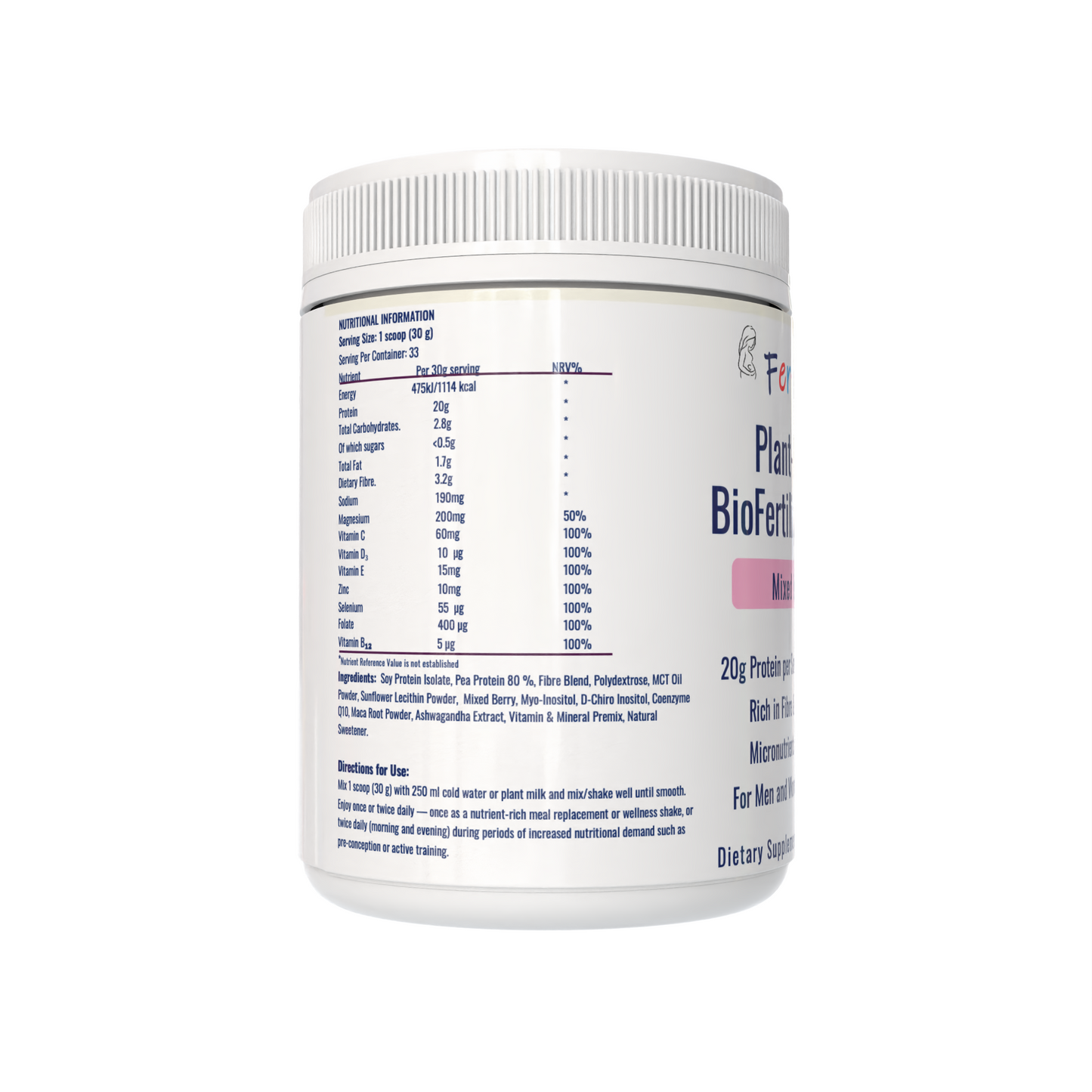 Fertimax™ BioFertility Whey Protein Shake (Mixed Berry)