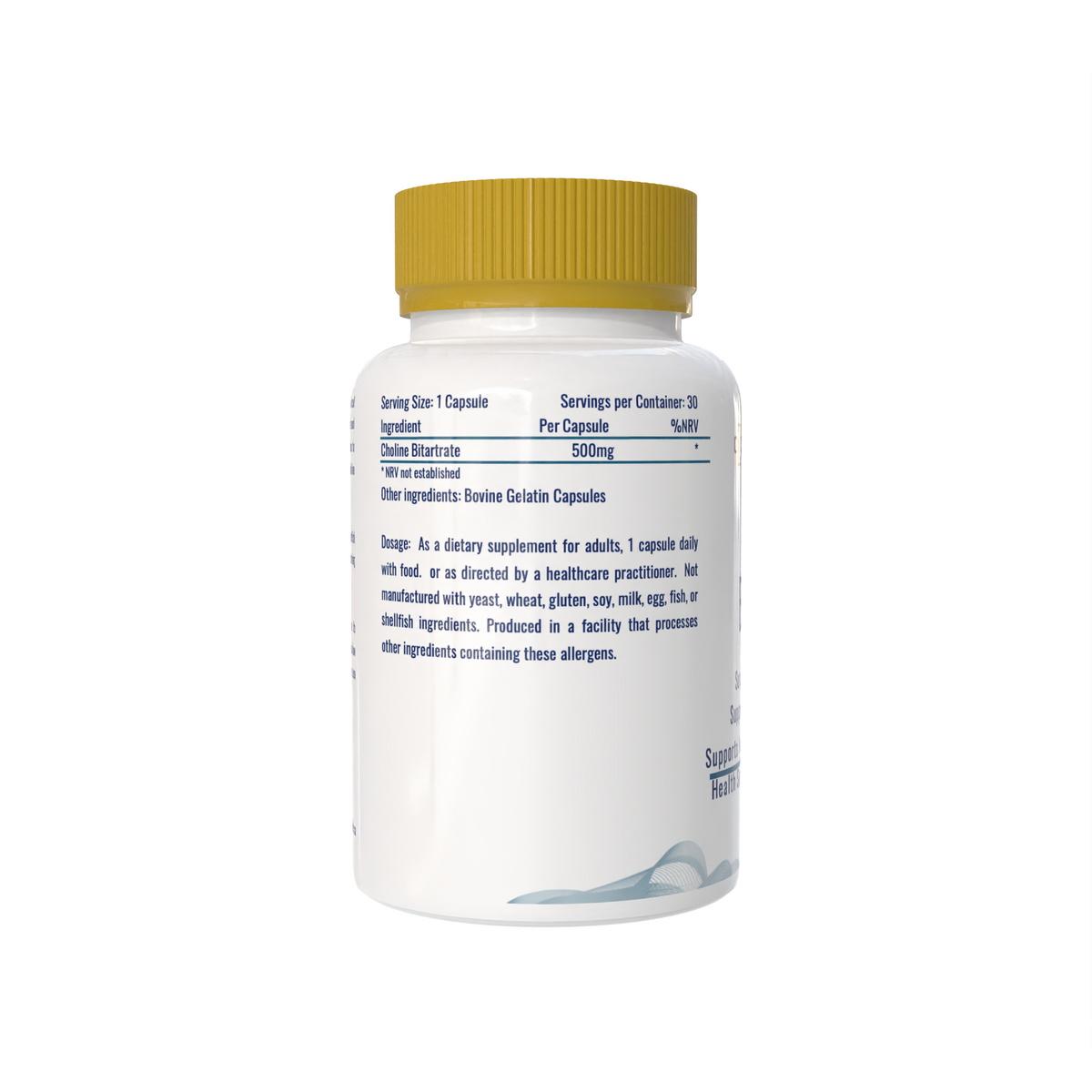 Noulega™ Choline Bitartrate 500mg – 30 Capsules